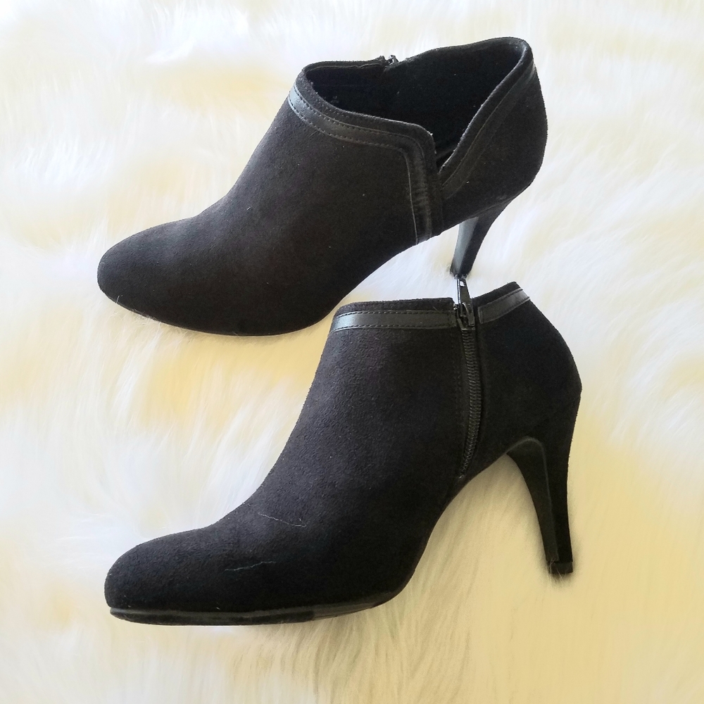 DexFlex Comfort Black Ankle Boots Size 10